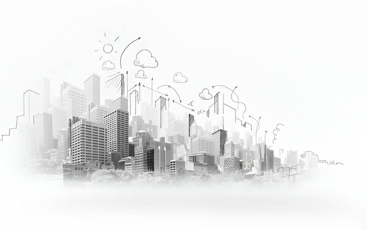 Team working together in a modern office